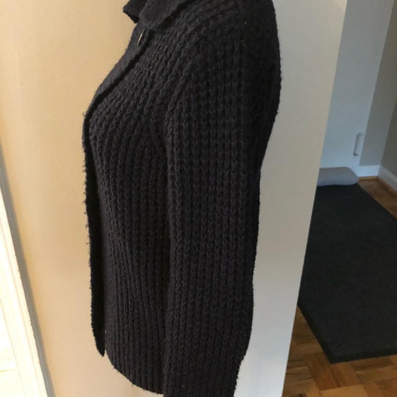 Zara Navy Knit Sweater Size S Wardrobe staple! - Picture 6 of 8